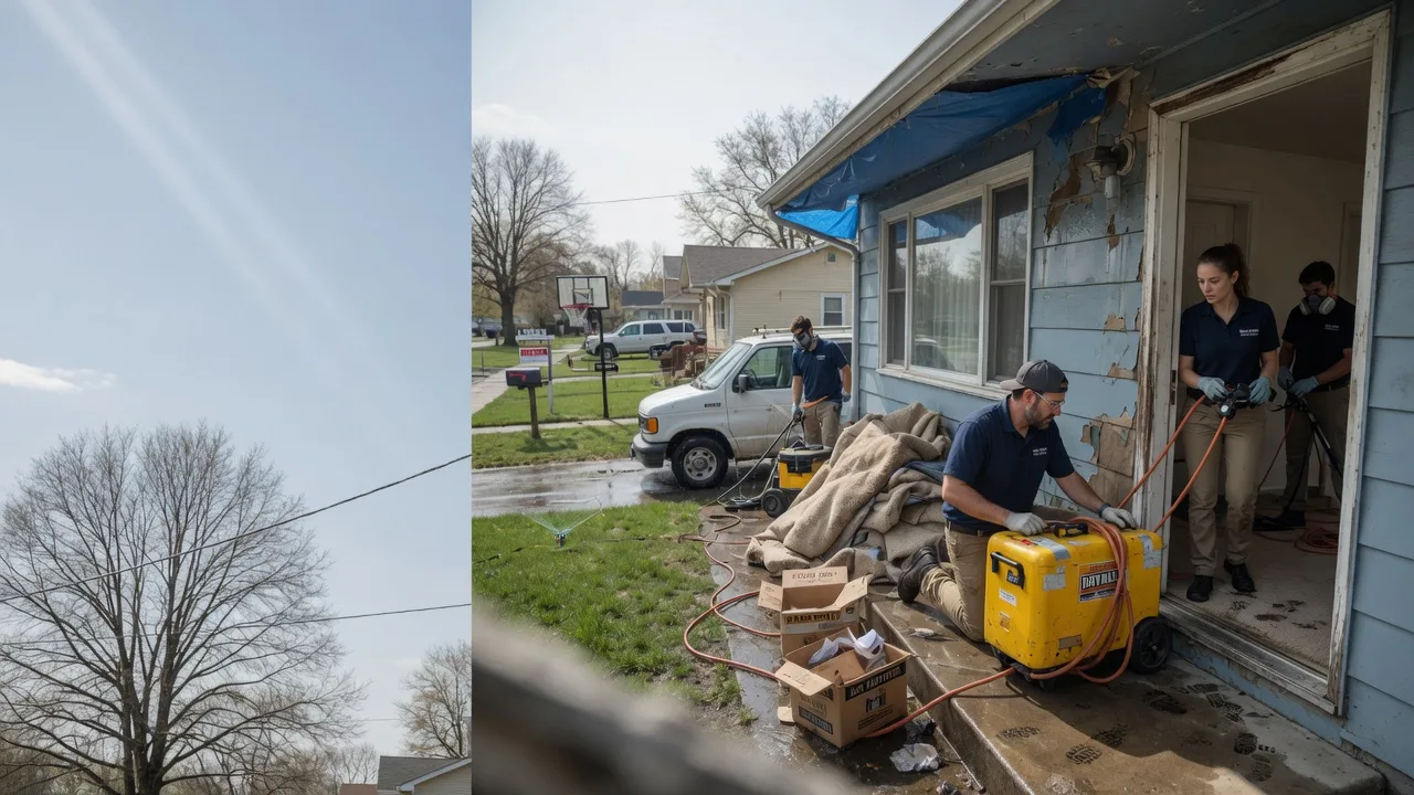 Basement Flood Cleanup in Enfield, IL near me